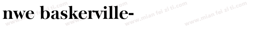 nwe baskerville字体转换